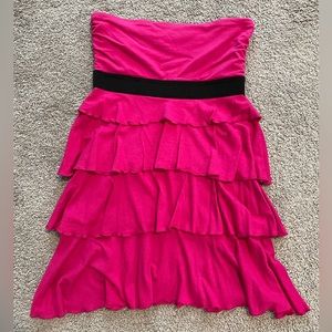 Express Dress - Strapless, Small, Pink & Black